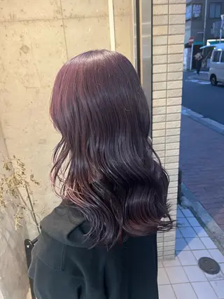 セミロング カラー 🌝ぷる艶ハイトーン 柔らかヘア🍅まあやのヘアスタイル