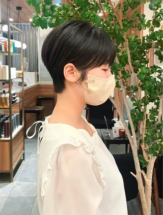 ショート カラー パーマ 🍃服部 雅哉🍃銀座◎のヘアスタイル