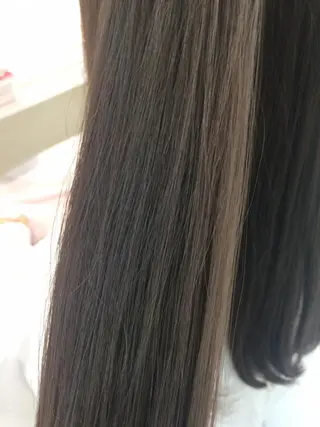 セミロング ロング カラー 内藤 達也のヘアスタイル
