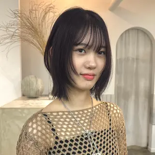 ミディアム カラー Terve. 梅沢 彩菜美のヘアスタイル