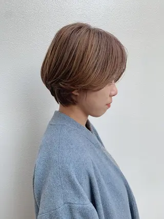 ショート 丹羽大喜 縮毛矯正/美髪矯正のヘアスタイル