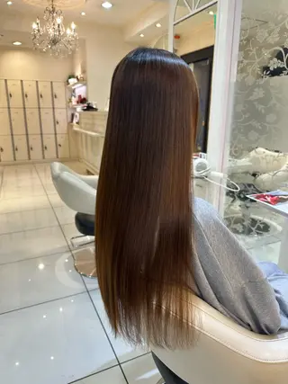 ロング パーマ ツヤ重視 ワンカラー🫧Mioのヘアスタイル