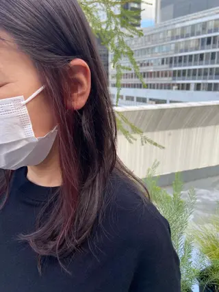 ロング カラー パーマ ヘアアレンジ メンズ キッズ ネイル マツエク・マツパ 久木原 ゆりのヘアスタイル