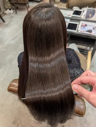 ロング カラー パーマ 美髪矯正/縮毛矯正/ 髪質改善/店長 山下のヘアスタイル