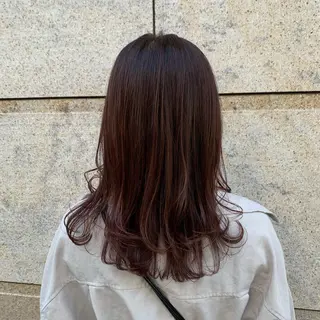 セミロング カラー まろやかカラー🤎 みなとまほのヘアスタイル