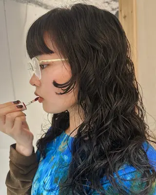 セミロング パーマ レイヤー/パーマ /ウルフ/nabeのヘアスタイル