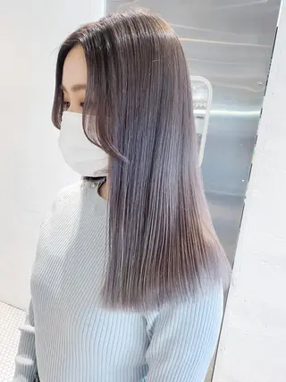 セミロング カラー パーマ ヘアアレンジ ITbyALBUM 藤沢店のヘアスタイル