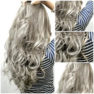 セミロング カラー ヘアアレンジ 次世代シールエクステ 錦糸町 小泉 朋之のヘアスタイル