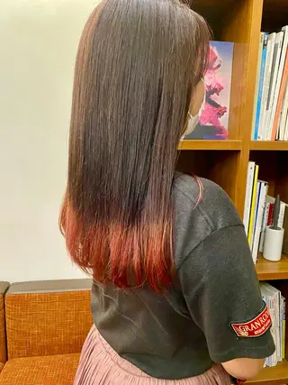 セミロング カラー 似合わせレイヤー/ ニュアンスパーマ高倉のヘアスタイル