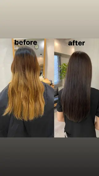 ミディアム blue ブルーのヘアスタイル