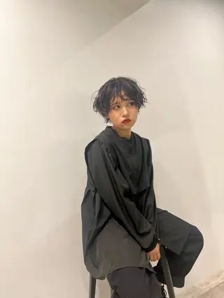 ショート カラー パーマ ショート&ボブ✂️ 宮島 祐太のヘアスタイル