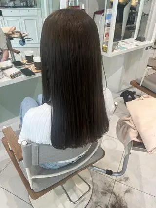 ロング カラー レイヤー/パーマ/ 暖色系/貞金瑞波のヘアスタイル