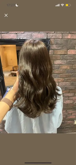 ロング 髪質改善×ブリーチ 無しWカラー🫧天神のヘアスタイル