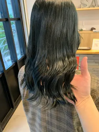 セミロング カラー ヘアアレンジ ⭐️似合わせカットN o.1✨️けいとのヘアスタイル