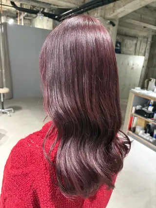 セミロング カラー 玉置 七海のヘアスタイル