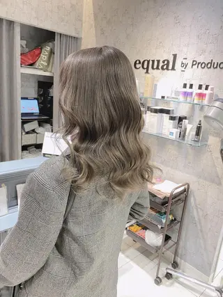 セミロング カラー ✨髪質改善専門店✨ QOLU✨のヘアスタイル