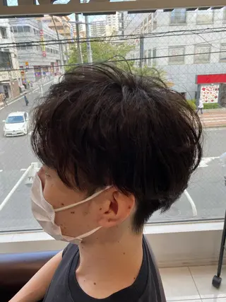 パーマ メンズ 佐々木 拓海のヘアスタイル