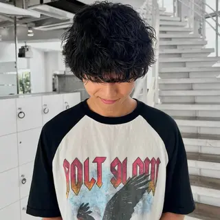 パーマ メンズ カット／ブリーチ🐏 モデル募集中 ナナホのヘアスタイル