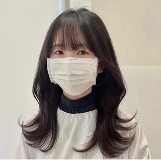 ミディアム ❤︎︎韓国ヘア❤︎︎ 𝑺𝒉𝒊𝒉𝒐のヘアスタイル