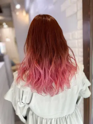 セミロング カラー ヘアアレンジ 次世代シールエクステ 錦糸町 小泉 朋之のヘアスタイル