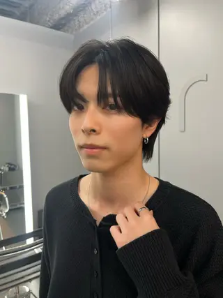メンズ アイブロウ アイカ🐺 ナチュラル韓国ヘアのヘアスタイル