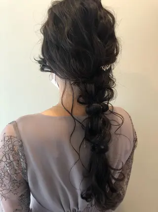 ロング ヘアアレンジ Hair&Make Nahoのマツエク・マツパデザイン