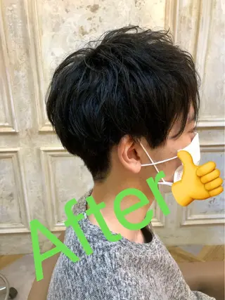 ショート メンズ 鷺沼駅徒歩1分 キシタクのヘアスタイル