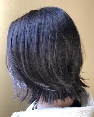 セミロング カラー くまがい みゆ【edge.】のヘアスタイル
