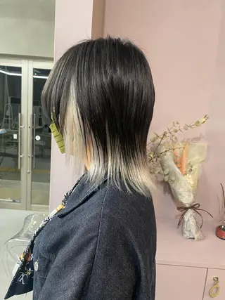 セミロング カラー 前橋 姫奈のヘアスタイル