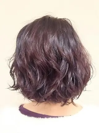 ショート ミディアム カラー パーマ 【Sweep】おじま のぞみのヘアスタイル