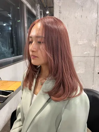 ミディアム カラー 似合わせhair🌷 momoのヘアスタイル