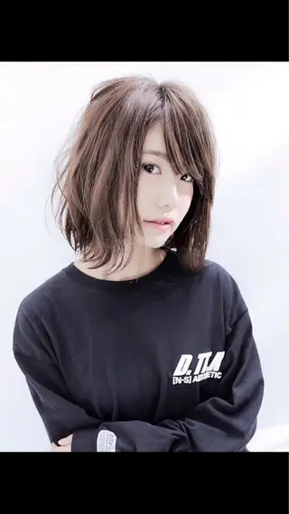 ミディアム ブリーチ/髪質改善 NYNY大久保のヘアスタイル