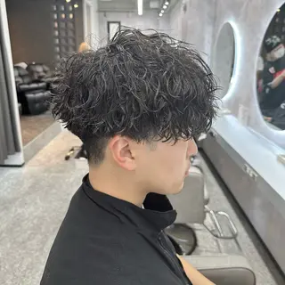 パーマ メンズ メンズパーマ🔵 ブリーチ✨原田慎也のヘアスタイル