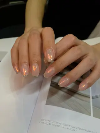 ネイル 大人ワンホン キラキラ/Ayanoのネイルデザイン