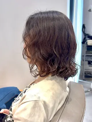 ミディアム SNSモニター募集！ くせ毛特化/大村のヘアスタイル