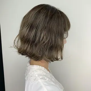 ミディアム カラー 𖧷 ⁺. 大人ヘア Yui 𓂃𓈒𓏸のヘアスタイル