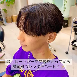 ショート パーマ メンズ 艶髪と透明感を ‼️/若林のヘアスタイル