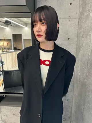 ショート ボブ/似合わせカット /ニュアンスカラーのヘアスタイル