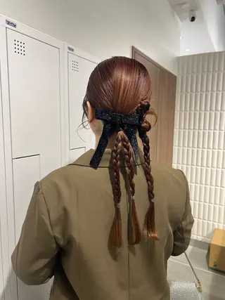 セミロング ヘアアレンジ 🌷川崎/ボブ/ アレンジ/コトネ🌷のヘアスタイル