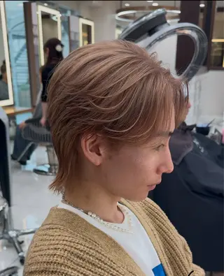 カラー メンズ 菅野 心悠/メンズヘアのヘアスタイル