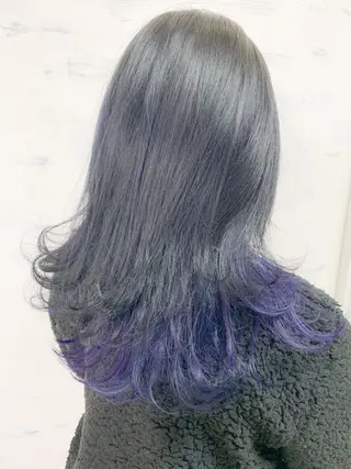 ミディアム カラー BOX mico.のヘアスタイル
