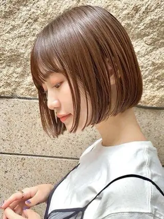 ショート 縮毛矯正・透明感 カラー💙acoのヘアスタイル
