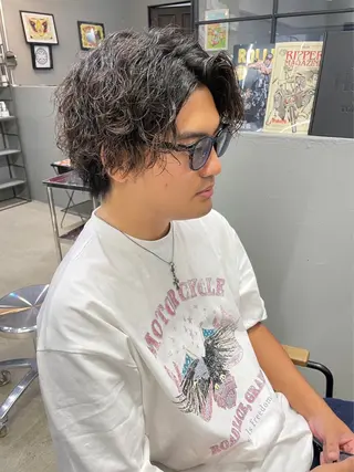 ショート パーマ メンズ メンズ専門サロン wokeのヘアスタイル