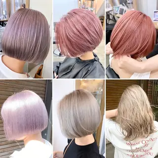 ショート カラー ヘアアレンジ CARAT堺東 Aujua認定サロンのヘアスタイル
