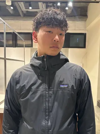 パーマ 【LIC】南堀江 安藝颯/メンズ限定のヘアスタイル