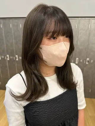 ミディアム カラー 中尾 碧斗のヘアスタイル