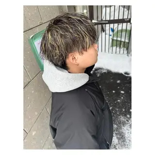 カラー パーマ メンズ メンズパーマ 次元のヘアスタイル