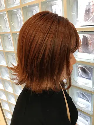 ミディアム カラー パーマ ヘアアレンジ メンズ キッズ ネイル マツエク・マツパ 神山 昌子のヘアスタイル