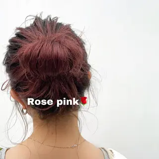 ミディアム カラー ルナ|縮毛矯正 ×デザインカラー🥝のヘアスタイル