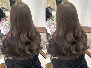 ロング カラー Rinka🌷🩶 グレージュカラー🫧のヘアスタイル